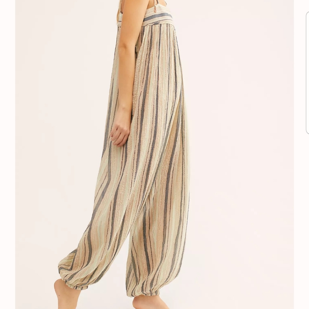 Free People Harem Luxe Jumpsuit